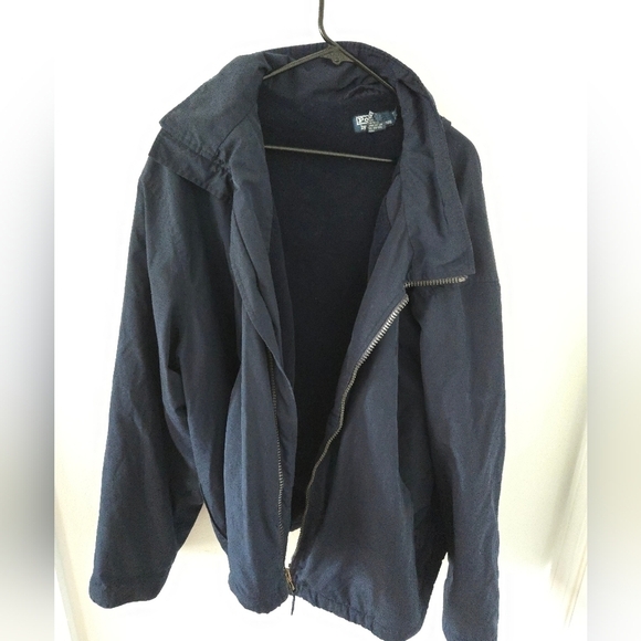 Ralph Lauren Other - Polo Ralph Lauren Jacket Hooded Navy Blue Mens Size 3X Fleeced Interior *READ